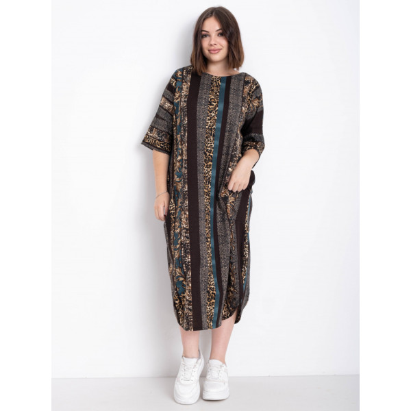 16520-71 женское платье (SARA, принт, трикотаж, 2 ед. размеры батал:54. 56) Sara