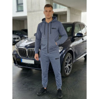 1015-5 сірий чоловічий спортивний костюм (YOLA, турецька двонитка, 5 од. розміри норма: M. L. XL. 2XL. 3XL) YOLA