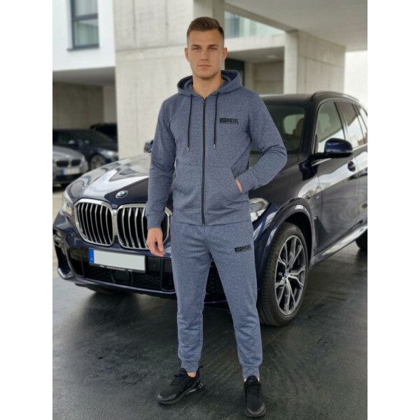 1015-5 сірий чоловічий спортивний костюм (YOLA, турецька двонитка, 5 од. розміри норма: M. L. XL. 2XL. 3XL) YOLA