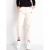 2033-10 * NEW FASHION ВЕЛЬВЕТОВІ НА ФЛІСІ МОЛОЧНІ спортивні штани жіночі (5 од. розміри на бірці: 2XL-6XL, відповідають M-2XL) видача наступного дня