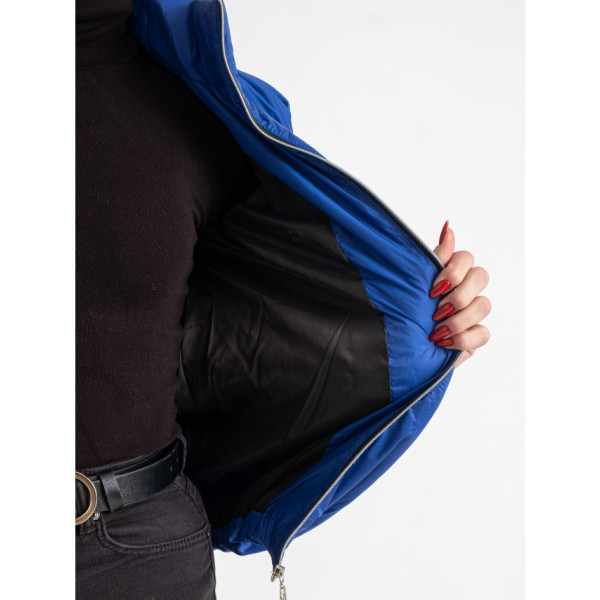 0420-22 синя жіноча куртка (5'TH AVENUE, синтепон, 3 од. розміри норма: 42. 44. 46)