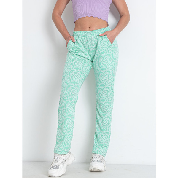 1122-7 салатові жіночі брюки (4 од. розміри норма: S. M. L. XL)