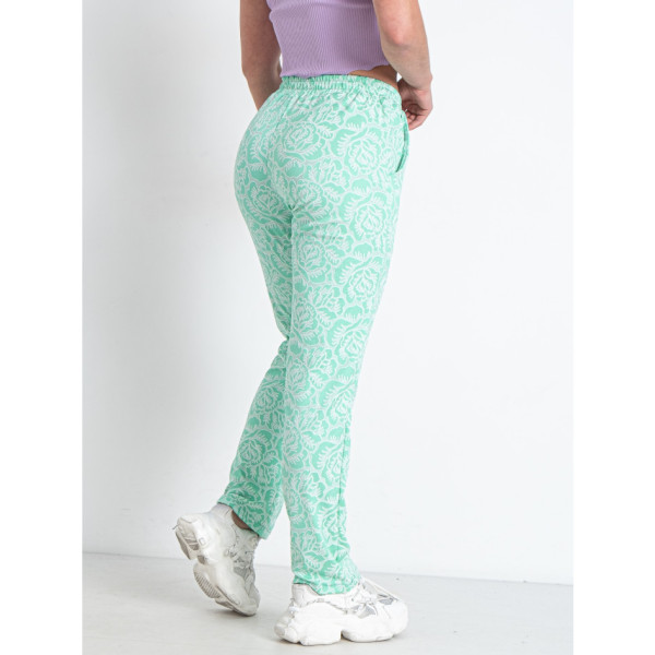 1122-7 салатові жіночі брюки (4 од. розміри норма: S. M. L. XL)