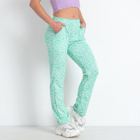 1122-7 салатові жіночі брюки (4 од. розміри норма: S. M. L. XL)