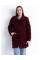 90086-82 бордове жіноче драпове пальто (2 од. розміри норма: 42. 44)