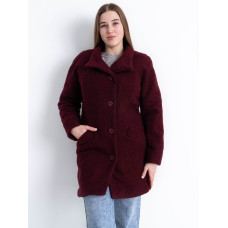90086-82 бордове жіноче драпове пальто (2 од. розміри норма: 42. 44)