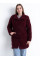 90086-82 бордове жіноче драпове пальто (2 од. розміри норма: 42. 44)
