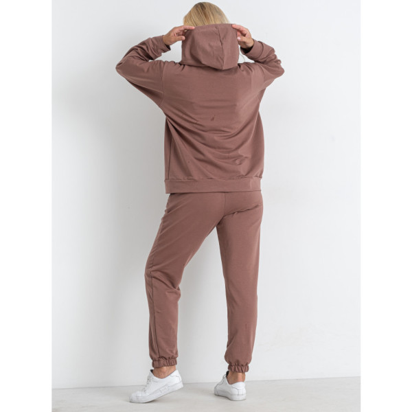 5381-16 мокко жіночий спортивний костюм (5'TH AVENUE, турецька двонитка, 4 од. розміри батал: 50. 52. 54. 56)