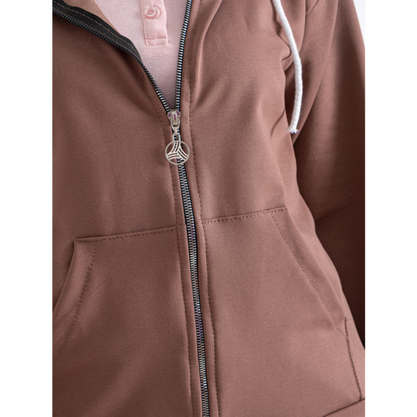 5381-16 мокко жіночий спортивний костюм (5'TH AVENUE, турецька двонитка, 4 од. розміри батал: 50. 52. 54. 56)