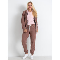 5381-16 мокко жіночий спортивний костюм (5'TH AVENUE, турецька двонитка, 4 од. розміри батал: 50. 52. 54. 56)