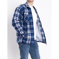 2023-20 голубая мужская рубашка-куртка (мех, 5 ед, размеры норма: M/L. L/XL. XL/2XL. 2XL/3XL. 3XL/4XL)