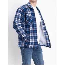 2023-20 блакитна чоловіча сорочка-куртка (хутро, 5 од., розміри норма: M/L. L/XL. XL/2XL. 2XL/3XL. 3XL/4XL)