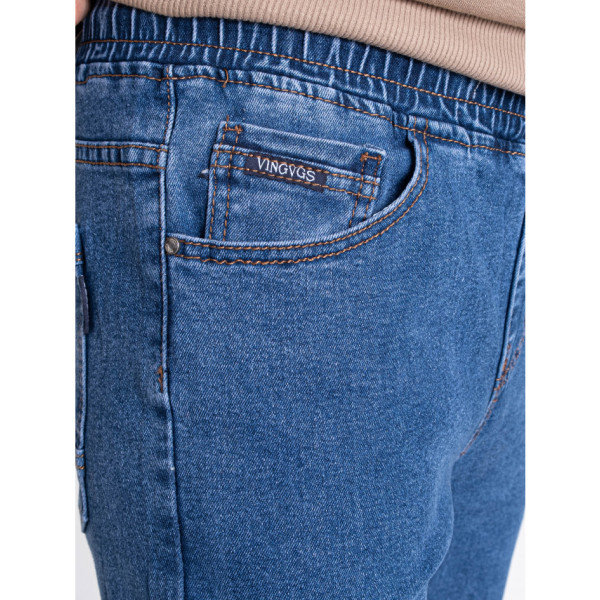 5865-1 сині чоловічі джинси ( VINGVGS. стейч, на манжеті, 8од, розміри норма: 27, 28, 29, 30, 31, 32, 33, 34)