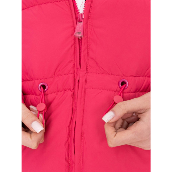 7060-5 рожева жіноча зимова куртка (синтепон, 5 од. розміри норма: S. M. L. XL. 2XL)