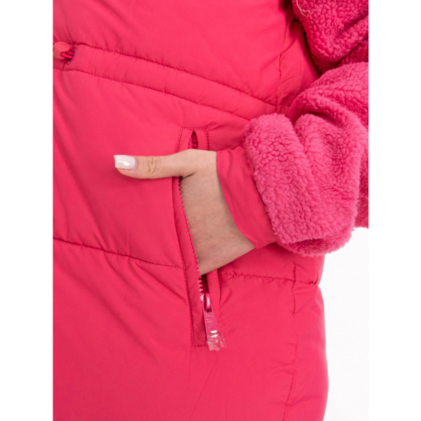 7060-5 рожева жіноча зимова куртка (синтепон, 5 од. розміри норма: S. M. L. XL. 2XL)
