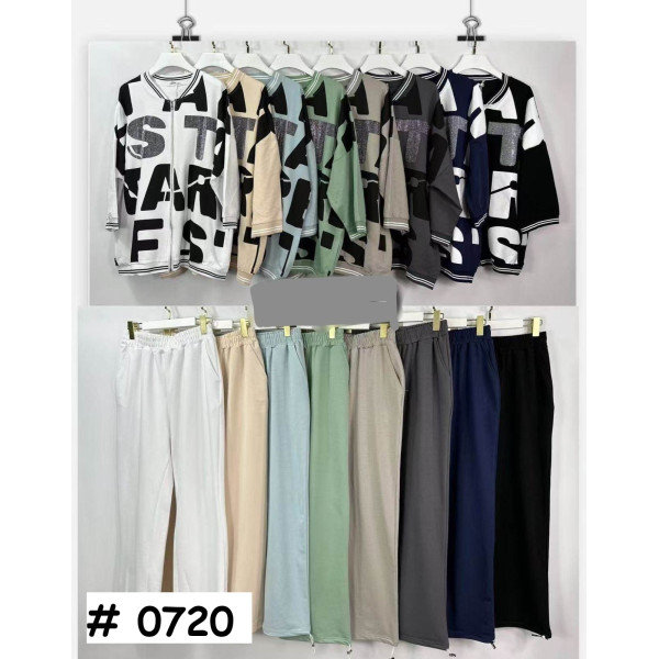 0720# мікс кольорів жіночий костюм з камінням (Kiss Me, 10 од., розміри батал: 2XL-4XL) видача наступного дня