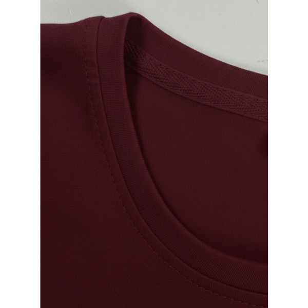 8901-24 бордова жіноча футболка (турецький бавовна, з накаткою, 3 од., розміри норма: S. M. L)