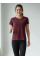 8901-24 бордова жіноча футболка (турецький бавовна, з накаткою, 3 од., розміри норма: S. M. L)