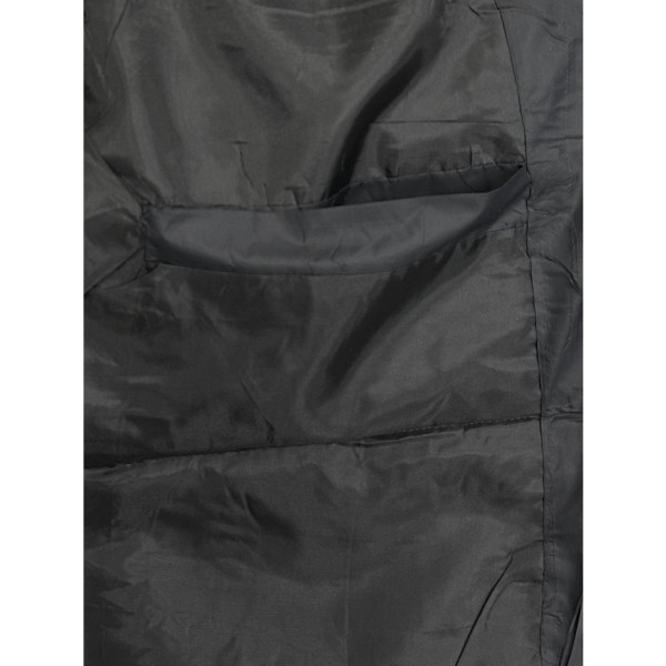 2812-1 чорна чоловіча куртка (синтепон, з капюшоном, 5од, розміри батал: 58, 60, 62, 64, 66)