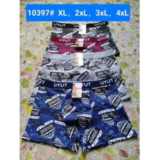 10397 * мікс забарвлень чоловічі труси боксери (бавовна + бамбук, 12 од. розміри напівбатал: XL-4XL, повторюються) видача наступного дня