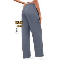 21405-6 * сірі жіночі спортивні штани (турецька двонитка, 5 од. розміри напівбатал: 46. 48. 50. 52. 54) видача наступного дня