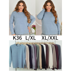 0036* мікс квітів жіночий светр (10 од., розміри напівбатал: L-2XL) видача наступного дня