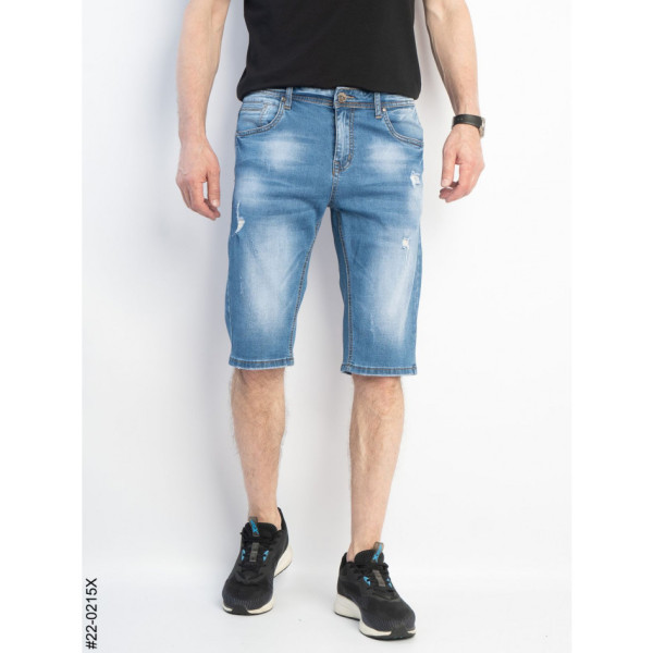 0022-0215 * блакитні чоловічі джинсові шорти (8 од. розміри молодіжка: 28-34) видача наступного дня