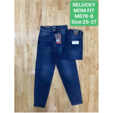 0678-8* сині жіночі стрейчові джинси мом (Relucky, 6 од., розміри норма: 25-27) видача наступного дня