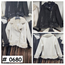 0680* вибір кольору жіноча дублянка, oversize, екохутро (6 од., розміри норма: S-L) видача наступного дня