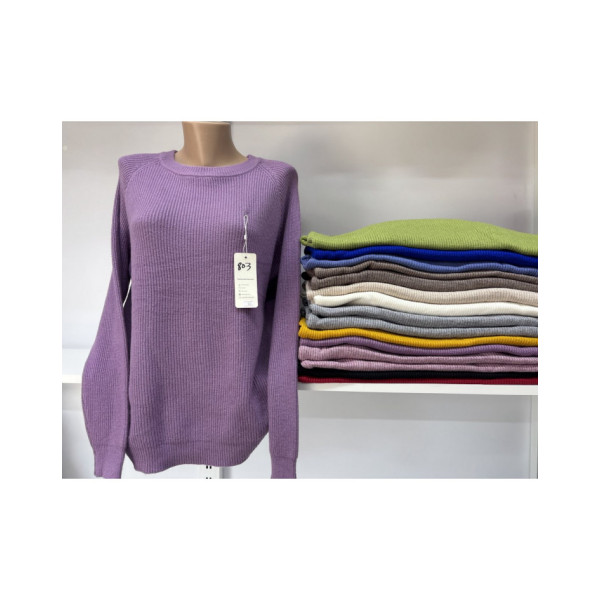 0803 * мікс кольорів жіночий светр (15 од., розміри напівбатал: 52) видача наступного дня