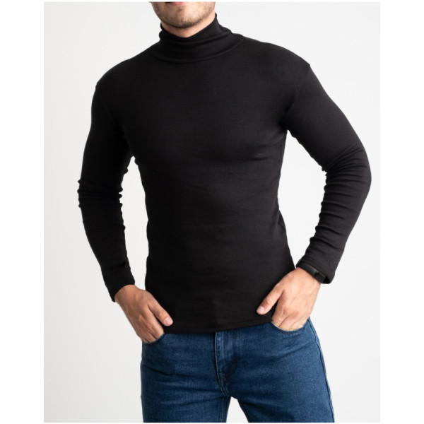 8865-1 чорний чоловічий гольф (байка, 6 од. розміри норма: 46, 48, 50, 52, 54, 56)