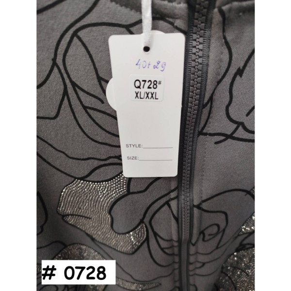 0728# мікс кольорів жіночий костюм з камінням (Kiss Me, 10 од., розміри батал: 2XL-4XL) видача наступного дня