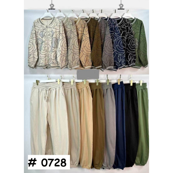 0728# мікс кольорів жіночий костюм з камінням (Kiss Me, 10 од., розміри батал: 2XL-4XL) видача наступного дня