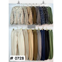 0728# мікс кольорів жіночий костюм з камінням (Kiss Me, 10 од., розміри батал: 2XL-4XL) видача наступного дня