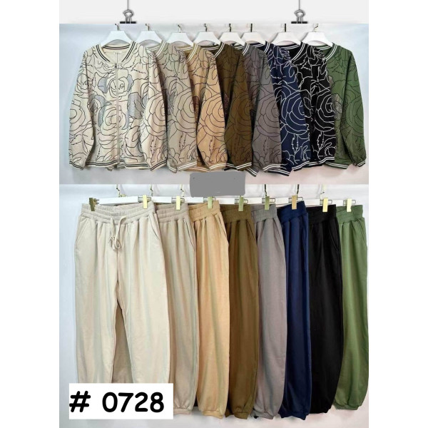 0728# мікс кольорів жіночий костюм з камінням (Kiss Me, 10 од., розміри батал: 2XL-4XL) видача наступного дня