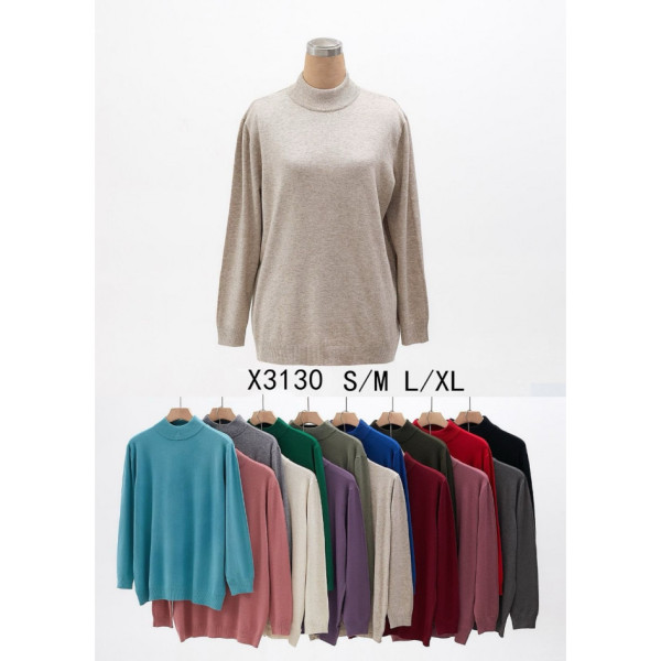 3130-99 микс цветов женский свитер (Kiss Me. 5 ед, размеры норма: s-xl)