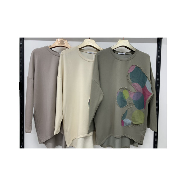 56467* мікс квітів трикотажний жіночий светр (10 од., розміри батал: 3XL-6XL) видача наступного дня