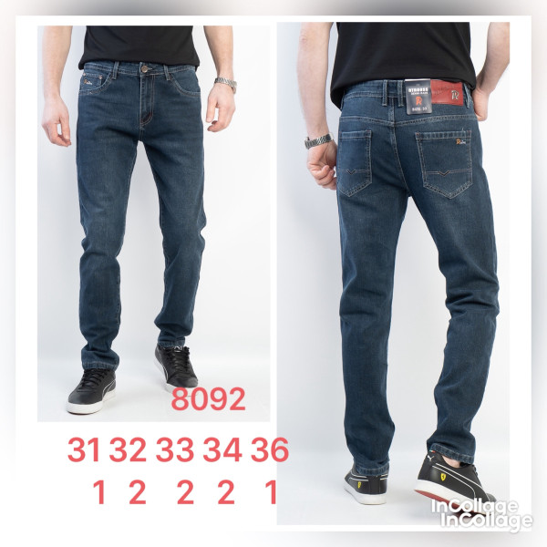 8092 * сині чоловічі джинси (rtrooss, стрейч, розміри норма: 31-36) видача наступного дня