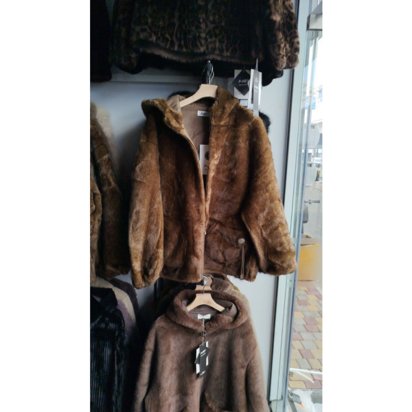 2610* светло коричневая женская шубка (3 ед, размеры батал: 5XL. 6XL. 7XL) выдача на следующий день