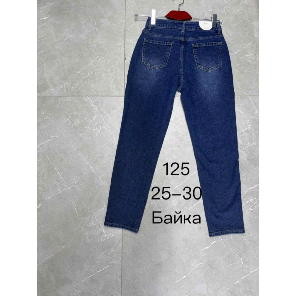 0125* сині жіночі джинси на байці (New jeans, 6 од., розміри норма: 25-30) видача наступного дня