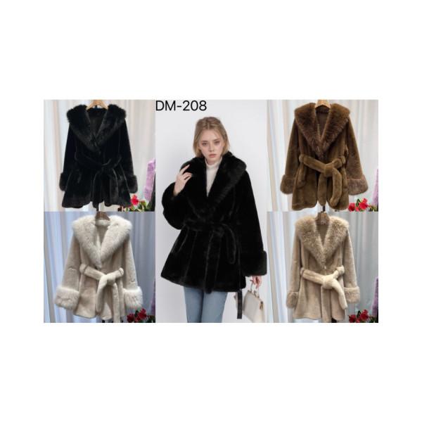 0208* микс цветов женская шубка (5 ед, размеры батал: L. XL. 2XL) выдача на следующий день