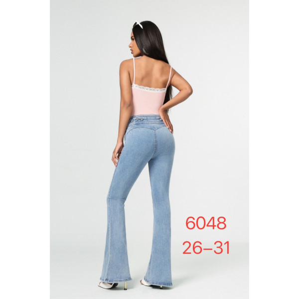 6048# голубые женские стрейчевые джинсы New Jeans (6 ед, размеры норма: 26-31) выдача на следующий день