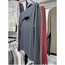 3023# мікс квітів жіночий светр лонгслів (5 од., розміри норма: M-2XL) видача наступного дня