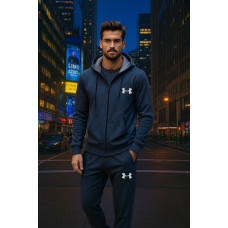 1012-5 синій чоловічий спортивний костюм (YOLA, турецька двонитка, 5 од. розміри норма: M. L. XL. 2XL. 3XL)