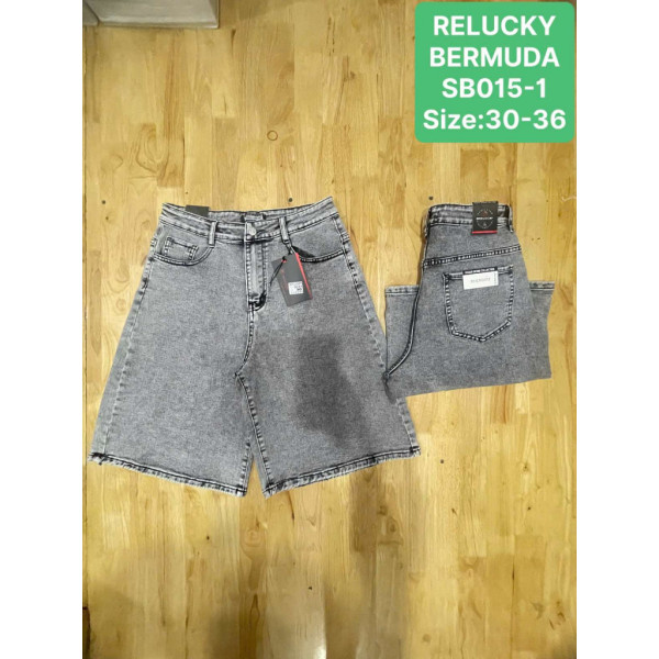 0015# серые женские джинсовые шорты (Relucky, 6 ед, размеры батал: 30-36) выдача на следующий день Relucky