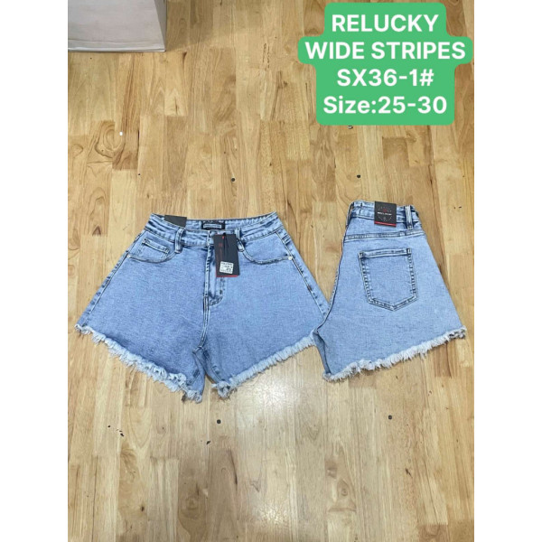 0036# голубые женские джинсовые шорты (Relucky, 6 ед, размеры норма: 25-30) выдача на следующий день Relucky