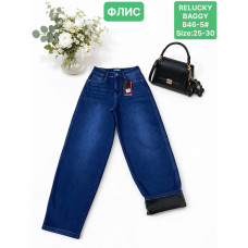 0046-5 # Жіночі джинси на хутрі Relucky сині (1165670)