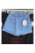 0073# голубые женские шорты-юбка (New Jeans, стрейч, 6 ед, размеры норма: 25-30) выдача на следующий день New Jeans
