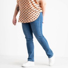 9455-2 / блакитні жіночі джинси (стрейчові, 2 од. розміри батал: 36. 38) Джинси