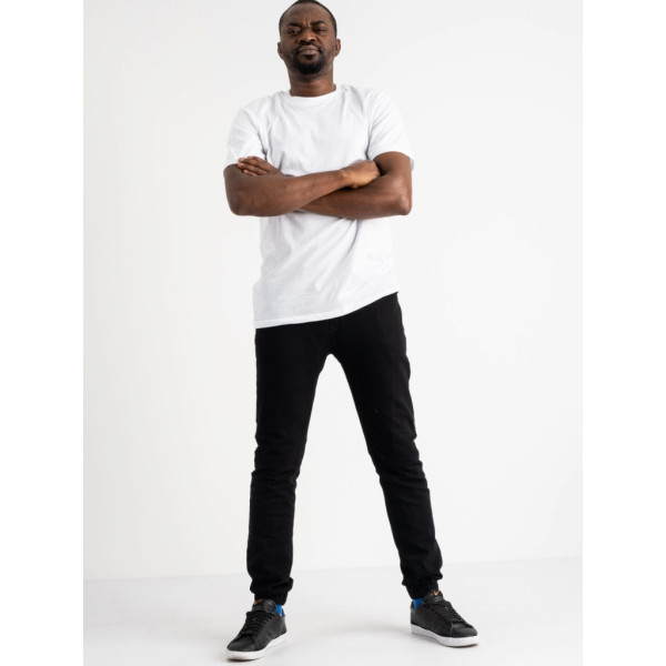 0125-3 / черные мужские джинсы (Vitions, стрейчевые, 3 ед. размеры норма: 30, 30, 31) Джинсы